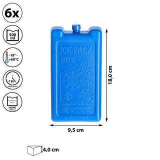 4/6/24x Kühlakku 200-800ml Kühlelemente Coolpacks Kühltasche Kühlbox Kühlpack