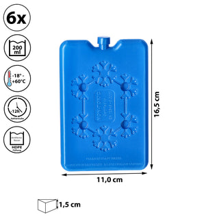 4/6/24x Kühlakku 200-800ml Kühlelemente Coolpacks Kühltasche Kühlbox Kühlpack