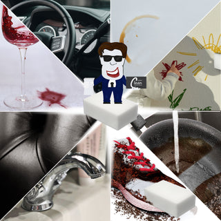 10x Schmutzradierer 11x7x4cm weiß Schwamm Radierer Fleckenradierer Putzschwamm