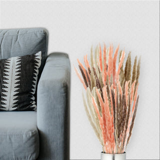 24x Pampasgras 4 Farben Dekogras H65-75 cm Trockenblume Wedel Kunstgras