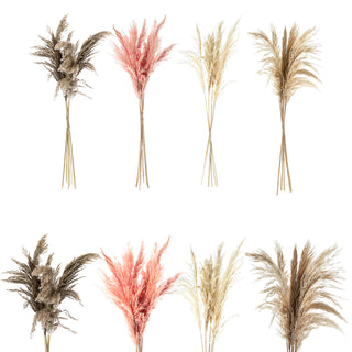 24x Pampasgras 4 Farben Dekogras H65-75 cm Trockenblume Wedel Kunstgras