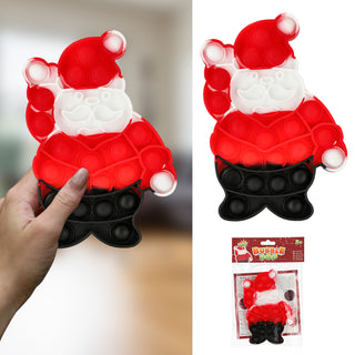 Bubble-Toy Nikolaus / Mütze rot weiß Silikon Santa Puzzle Spielzeug sensorisch Knalleffekt Bubbles