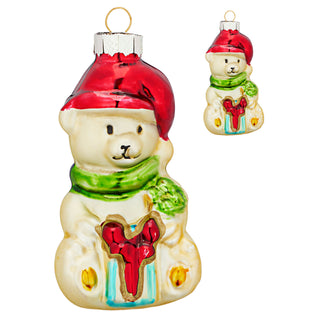Christbaumschmuck "Xmas" 12er Set je Motiv 2 Stück Glas Baumschmuck Anhänger Christbaumanhänger Weihnachtsmotv bunt