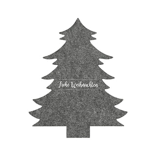 Besteckhalter Tannenbaum 12er Set Filz hell/dunkelgrau Weihnachtsbaum Baum Bestecktasche