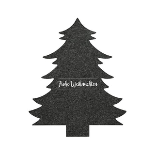 Besteckhalter Tannenbaum 12er Set Filz hell/dunkelgrau Weihnachtsbaum Baum Bestecktasche