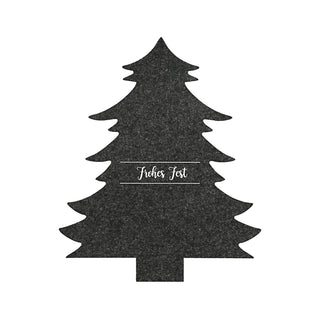 Besteckhalter Tannenbaum 12er Set Filz hell/dunkelgrau Weihnachtsbaum Baum Bestecktasche