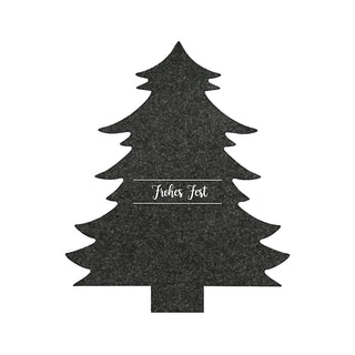 Besteckhalter Tannenbaum 12er Set Filz hell/dunkelgrau Weihnachtsbaum Baum Bestecktasche