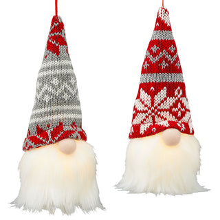 2x LED Wichtel H17cm zum Aufhängen Zwerg Weihnachtswichtel Wichtelmännchen Zwerg Adventsdeko Weihnachtsdeko