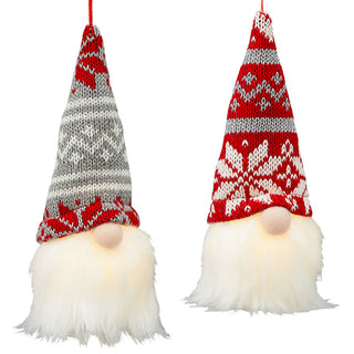 2x LED Wichtel H17cm zum Aufhängen Zwerg Weihnachtswichtel Wichtelmännchen Zwerg Adventsdeko Weihnachtsdeko