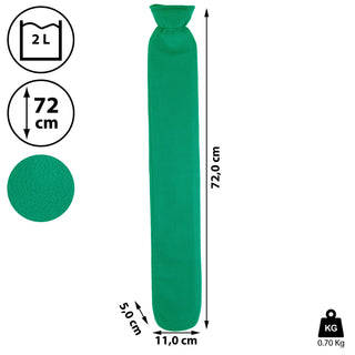 Schlauchwärmflasche 73cm Wärmflasche Bettflasche Thermophor Füllmenge 2 Liter Schulter Nacken