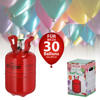 Helium Ballongas für ca. 30 Ballons Luftballons Heliumflasche Folienballons Luftballons Party Hochzeit