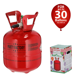 Helium Ballongas für ca. 30 Ballons Luftballons Heliumflasche Folienballons Luftballons Party Hochzeit