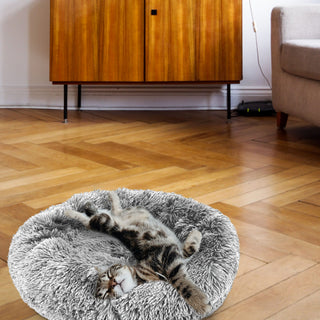 Hundekissen Katzenkissen grau Ø:50/70/100cm Kissen Kuschelkissen Tierkissen Schlafplatz Hundebett Katzenbett