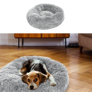 Hundekissen Katzenkissen grau Ø:50/70/100cm Kissen Kuschelkissen Tierkissen Schlafplatz Hundebett Katzenbett