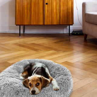 Hundekissen Katzenkissen grau Ø:50/70/100cm Kissen Kuschelkissen Tierkissen Schlafplatz Hundebett Katzenbett