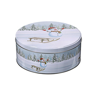 Gebäckdose rund 3er Set Weihnachtskekse Weihnachtsgebäck Keksdose Dose Weihnachtsdose