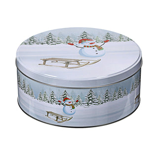 Gebäckdose rund 3er Set Weihnachtskekse Weihnachtsgebäck Keksdose Dose Weihnachtsdose