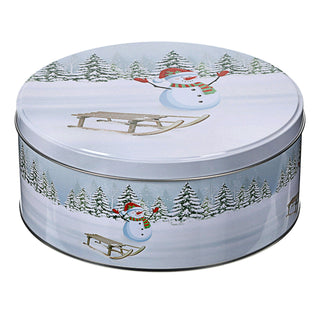 Gebäckdose rund 3er Set Weihnachtskekse Weihnachtsgebäck Keksdose Dose Weihnachtsdose