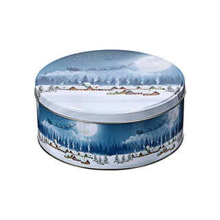 Gebäckdose rund 3er Set Weihnachtskekse Weihnachtsgebäck Keksdose Dose Weihnachtsdose