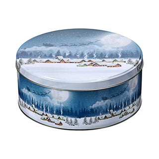 Gebäckdose rund 3er Set Weihnachtskekse Weihnachtsgebäck Keksdose Dose Weihnachtsdose