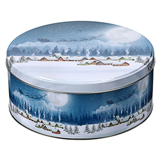 Gebäckdose rund 3er Set Weihnachtskekse Weihnachtsgebäck Keksdose Dose Weihnachtsdose