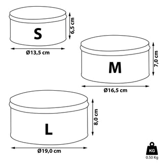Gebäckdose rund 3er Set Weihnachtskekse Weihnachtsgebäck Keksdose Dose Weihnachtsdose