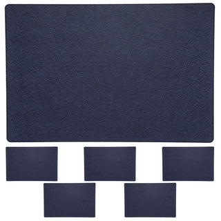 6x Tischset Filz 45x30cm Tischdekoration Platzdecken Filzuntersetzer Platzset runde Ecken