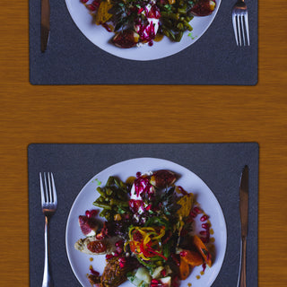 6x Tischset Filz 45x30cm Tischdekoration Platzdecken Filzuntersetzer Platzset runde Ecken