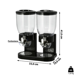 Cerialienspender doppelt Müslispender Spender Frühstücksspender Dosierer