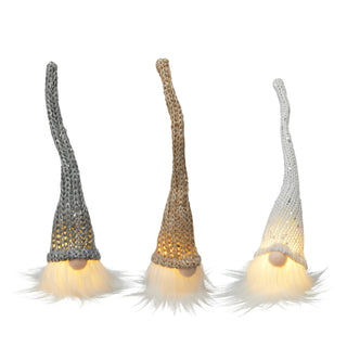 LED Wichtel 3er Set zum Aufhängen H26cm Wichtelmännchen Weihnachtswichtel Zwerg Adventsdeko Weihnachtsdeko