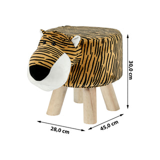 Kinderhocker Sitzhocker H 30 cm Tiermotiv Auswahl Hocker Plüschsitz