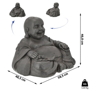 Buddha Statute "Happy" H46cm dicker Bauch  Figur Garten Skulptur Feng Shui