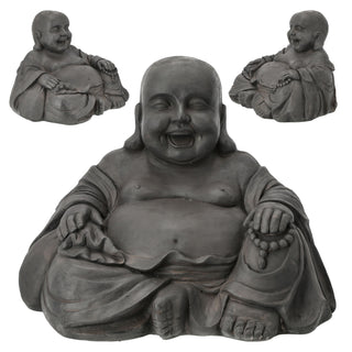 Buddha Statute "Happy" H46cm dicker Bauch  Figur Garten Skulptur Feng Shui