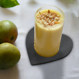 Schieferuntersetzer Herz 4er Set 10x10cm Naturstein Anthrazit Herzform Glasuntersetzer