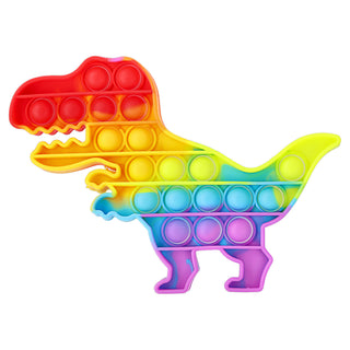 3/4x Bubble-Toy Rainbow / Form farbig Silikon Puzzle Spielzeug sensorisch Knalleffekt Bubbles