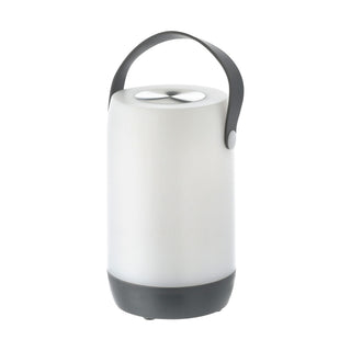 LED Leuchte Touchfunktion H19cm weiß/grau oder weiß/schwarz Outdoor IP44 H19cm Henkellampe akkubetrieben Gartenlampe