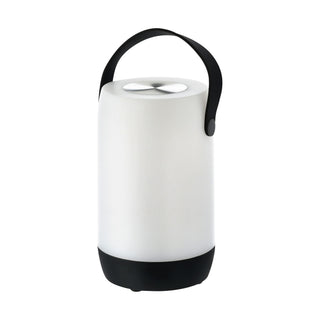 LED Leuchte Touchfunktion H19cm weiß/grau oder weiß/schwarz Outdoor IP44 H19cm Henkellampe akkubetrieben Gartenlampe