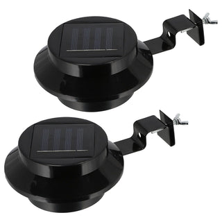 2/6x Solar Dachrinnenleuchte Set Dachrinnenbeleuchtung Lampe LED Leuchte Outdoorlicht