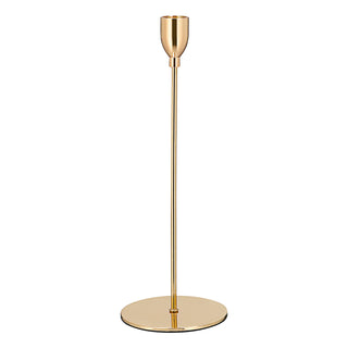 Kerzenständer Shiny Gold 28/33cm Eisen Kratzschutz Stabkerzenhalter Halter Metallständer Kerzenleuchter