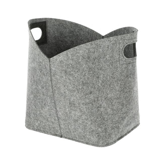 Aufbewahrungskorb Filz Zeitungskorb 24x34x24cm hell-/dunkelgrau Ordnungsbox Korb Filzkorb Aufbewahrung