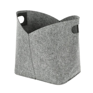 Aufbewahrungskorb Filz Zeitungskorb 24x34x24cm hell-/dunkelgrau Ordnungsbox Korb Filzkorb Aufbewahrung