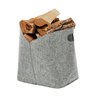 Aufbewahrungskorb Filz Zeitungskorb 24x34x24cm hell-/dunkelgrau Ordnungsbox Korb Filzkorb Aufbewahrung