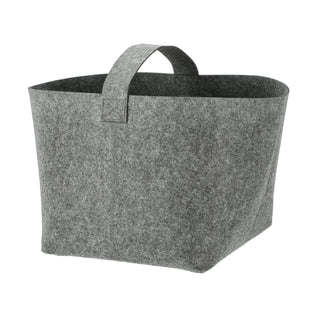 Filzkorb mit Henkel 36x36x34cm hell-/dunkelgrau Ordnungsbox Korb Filzkorb Aufbewahrung Henkelkorb