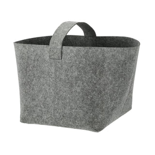 Filzkorb mit Henkel 36x36x34cm hell-/dunkelgrau Ordnungsbox Korb Filzkorb Aufbewahrung Henkelkorb
