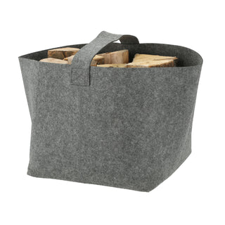 Filzkorb mit Henkel 36x36x34cm hell-/dunkelgrau Ordnungsbox Korb Filzkorb Aufbewahrung Henkelkorb