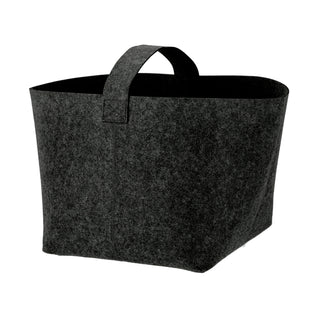 Filzkorb mit Henkel 36x36x34cm hell-/dunkelgrau Ordnungsbox Korb Filzkorb Aufbewahrung Henkelkorb