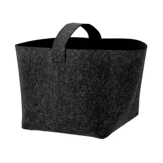 Filzkorb mit Henkel 36x36x34cm hell-/dunkelgrau Ordnungsbox Korb Filzkorb Aufbewahrung Henkelkorb