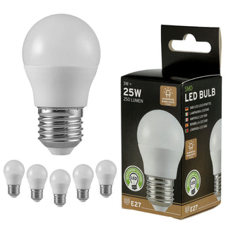 LED SMD Leuchtmittel 6er Set Glühbirne E27 3W 2700K Birnenform warmweiß Leuchte Lampe