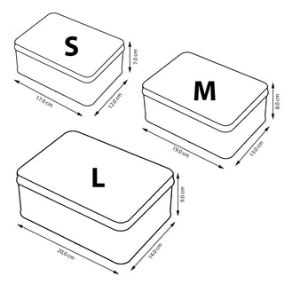 Gebäckdose 3er Set "Dinos" Kindermotive 3 Größen Metall Weihnachtskekse Weihnachtsgebäck Keksdose Dose Weihnachtsdose