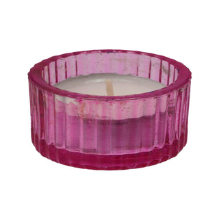 4x Teelichthalter Glas Farbwahl Ø5x3cm Teelichtglas Kerzenglas Windlicht Glasgefäß Tischdekoration Kerze Adventsdeko Teelichthalterung